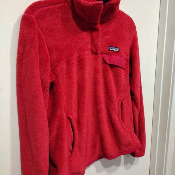 Patagonia Women's Pink Re-Tool Snap-T Fleece Pullover Sweater M-Hiking Outdoor - Picture 5 of 10